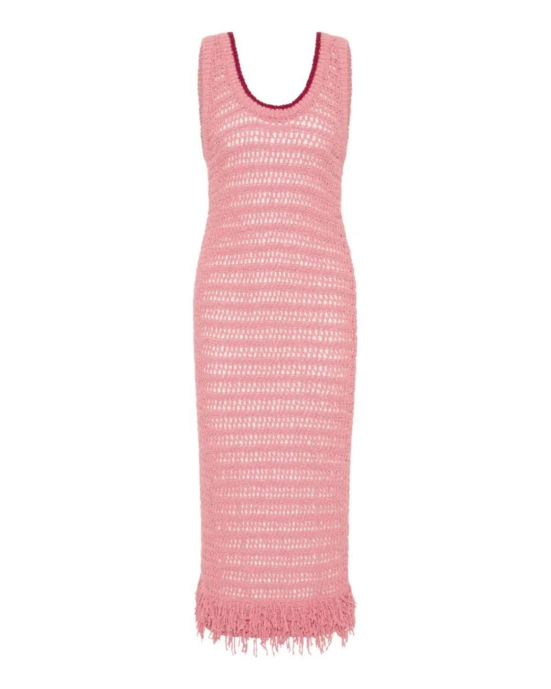 The Upside Bahia Helena fringed midi dress - Rosa Rosa