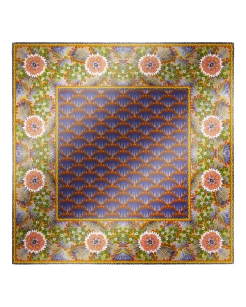 Max Mara floral patterned scarf - Blau Blau