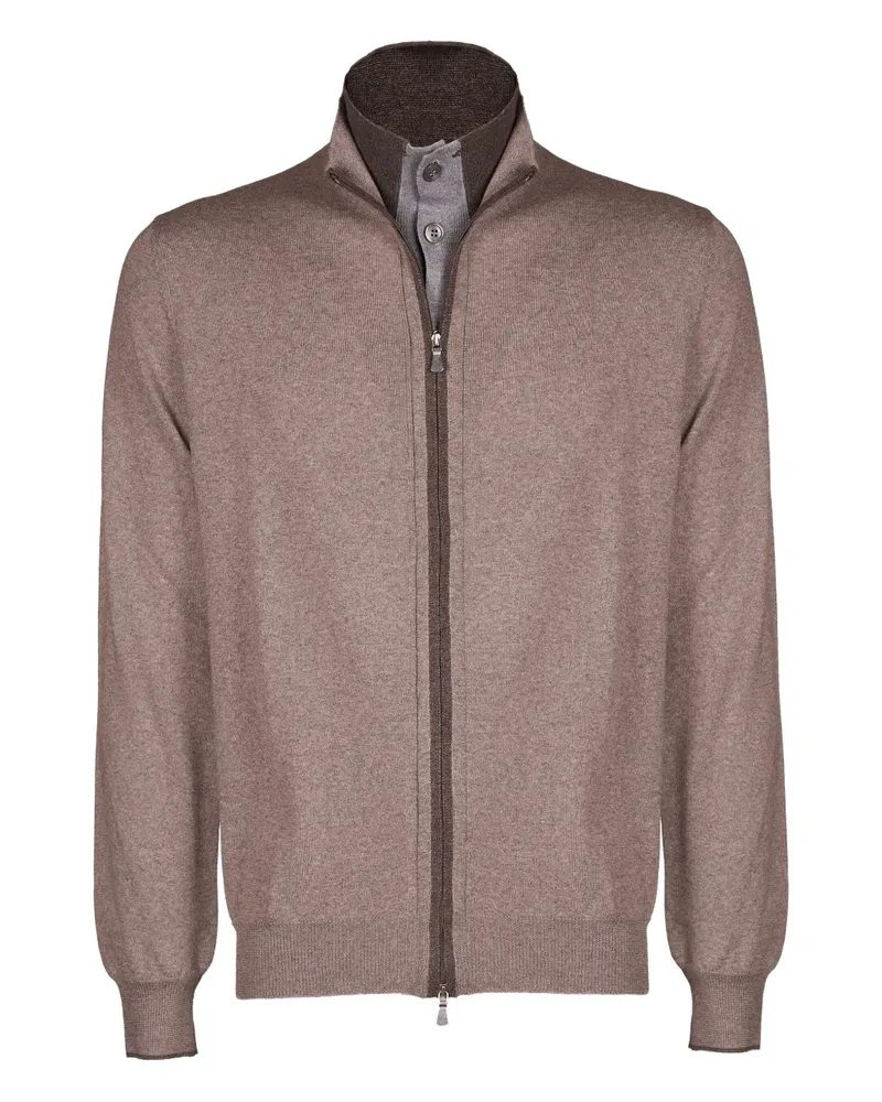 La Fileria zip-up cardigan - Braun Braun