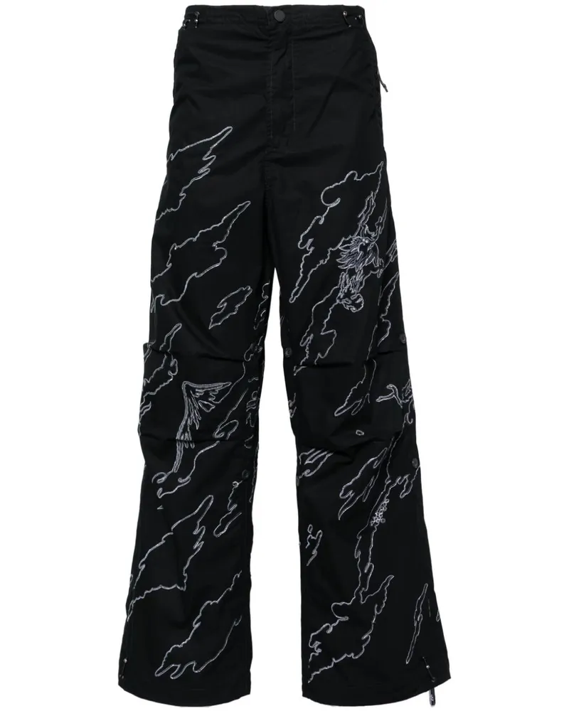 maharishi Maha Basquiat Hose - Schwarz Schwarz