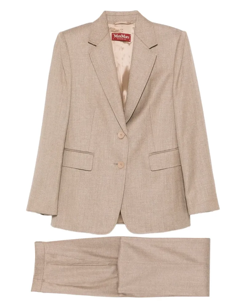 Max Mara Einreihiger Anzug - Braun Braun