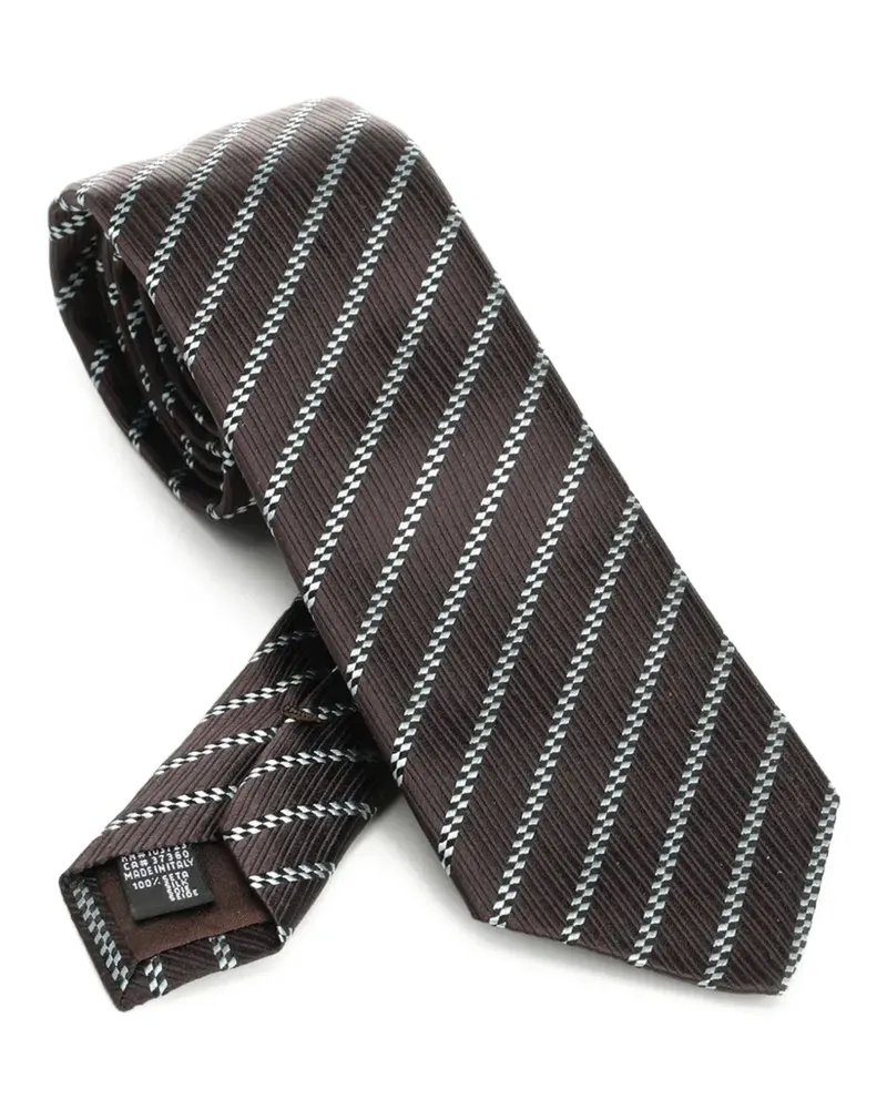 Giorgio Armani striped tie - Braun Braun