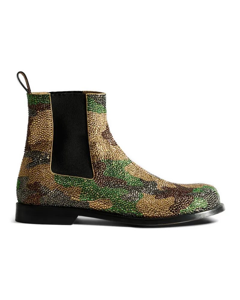 J.W.Anderson Chelsea-Boots mit Glasdetail - Gold Gold