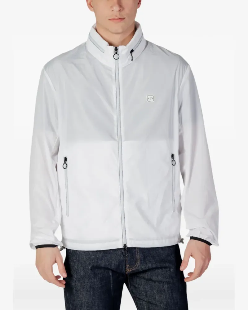 Armani Exchange Packbare Jacke mit Reißverschluss - Weiß Weiß