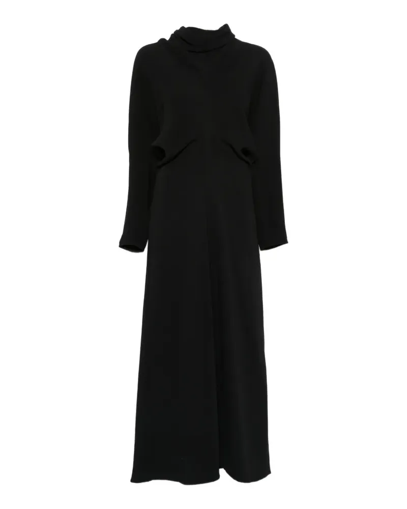 Totême Maxikleid mit lockerem Schnitt - Schwarz Schwarz