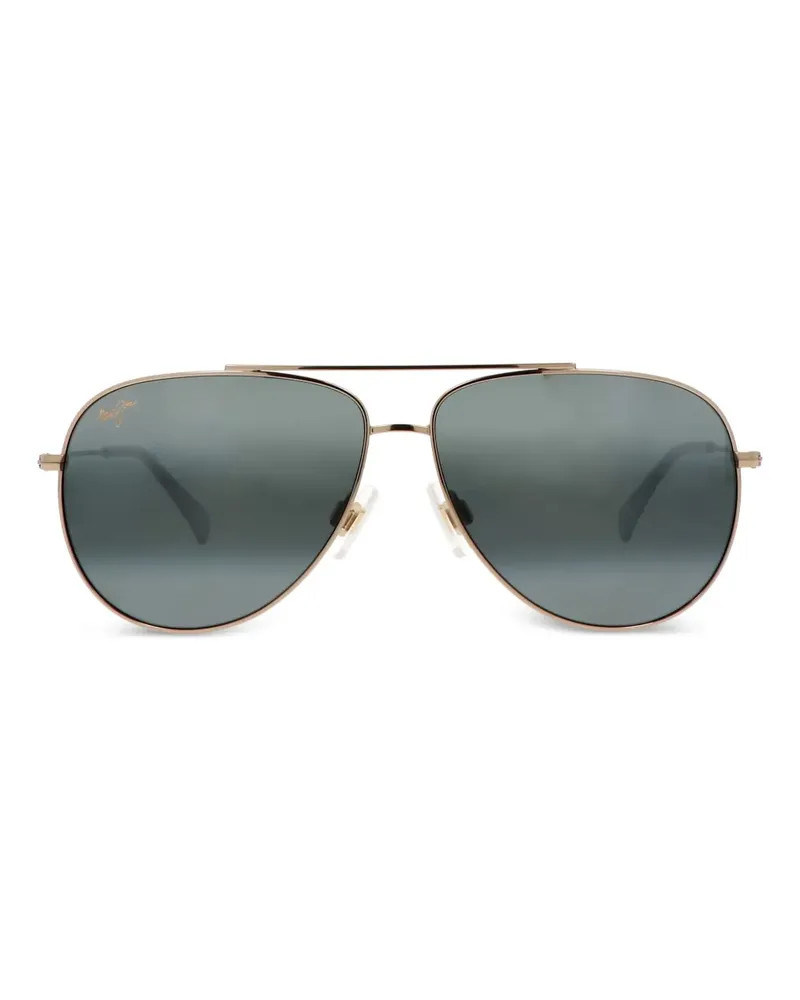 Maui Jim Sonnenbrille mit Metallgestell - Gold Gold