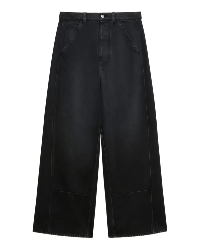 Marni Oversized-Jeans mit seitlicher Carpenter-Taschen - Schwarz Schwarz