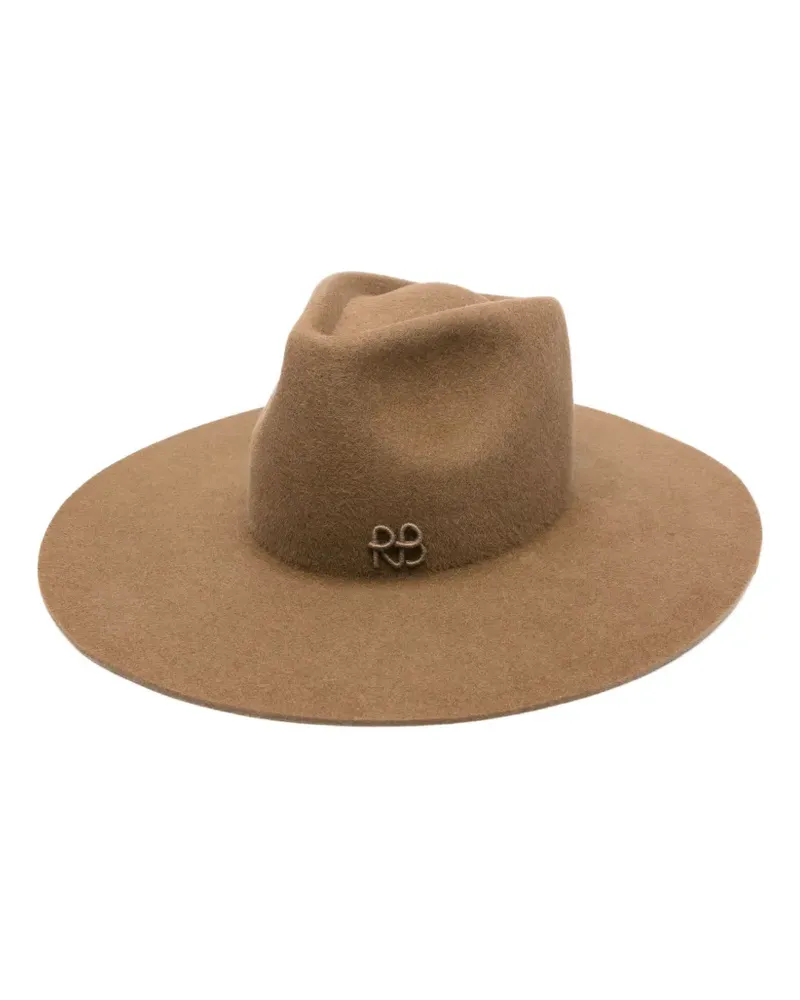 RUSLAN BAGINSKIY Fedora mit breiter Krempe - Braun Braun