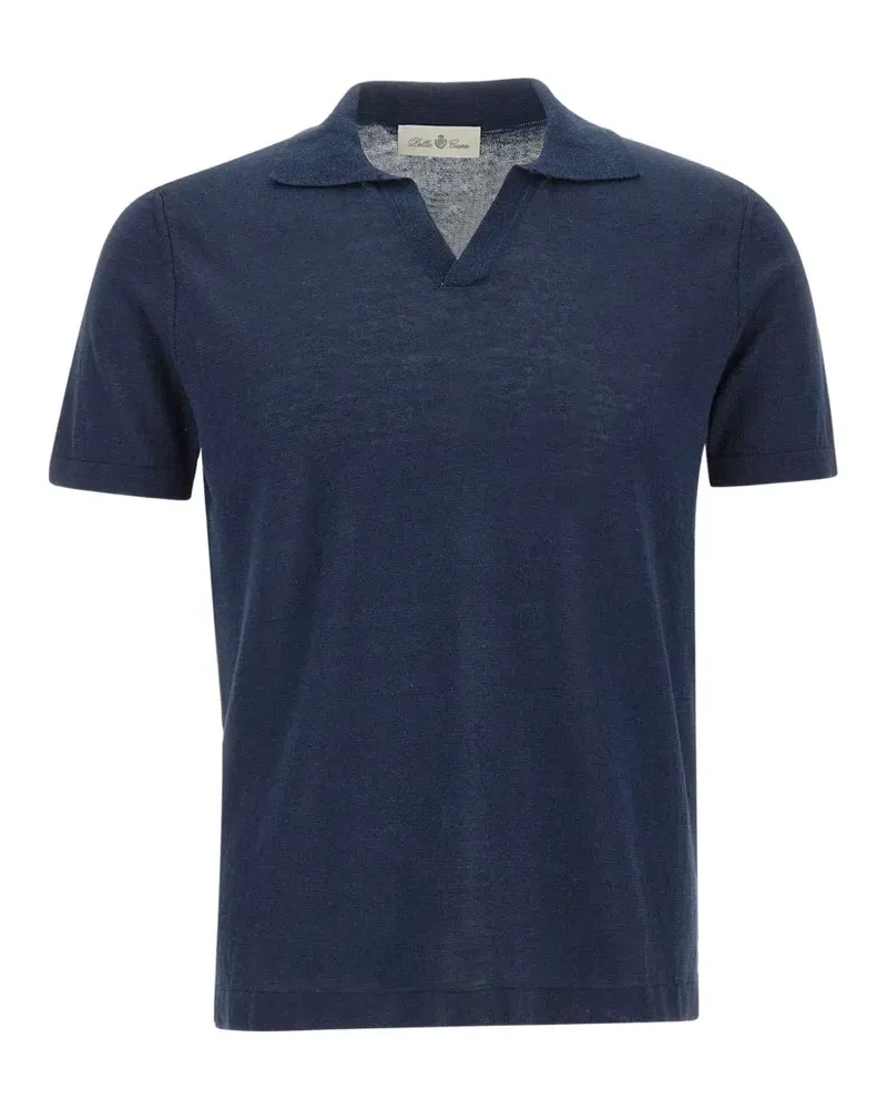 Della Ciana Hemd mit offenem Kragen - Blau Blau