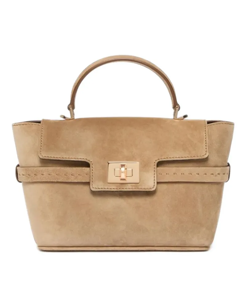 Max Mara Extra kleine Margaux Tote Bag aus Wildleder - Nude Nude