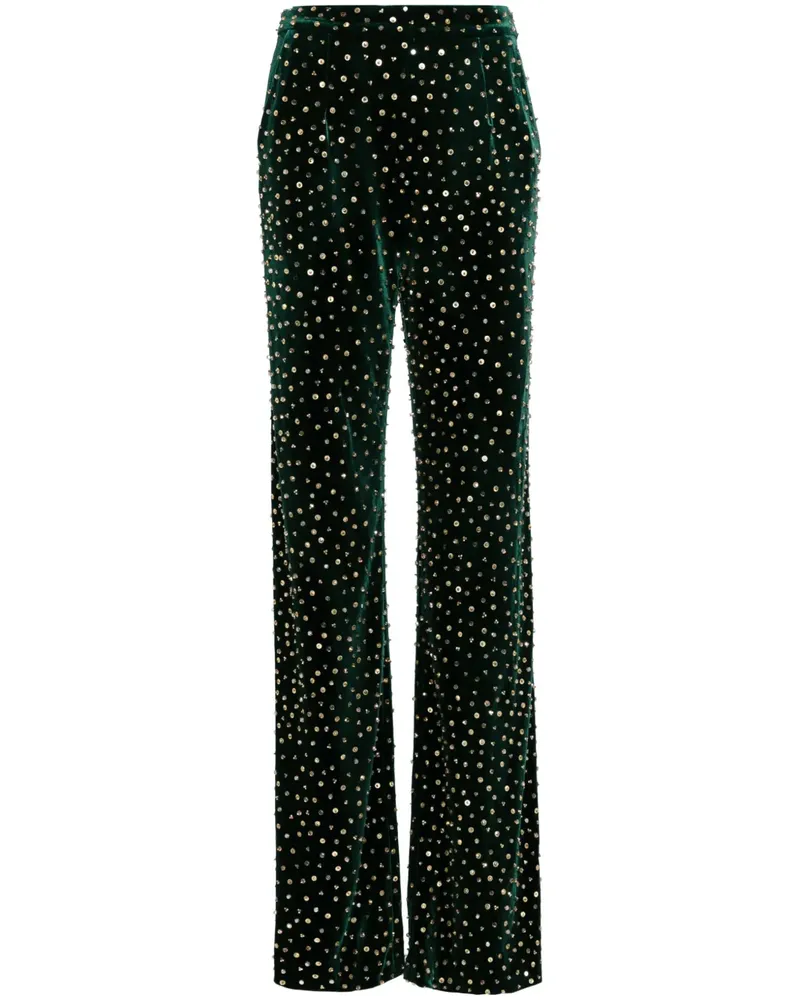 Saiid Kobeisy Klassische Hose mit Perlen - Grün Grün