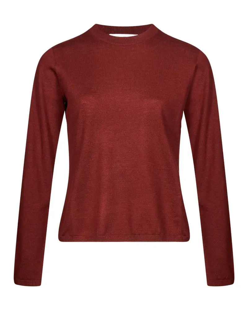Max Mara Darsena Langarmpullover mit Rundhalsausschnitt - Rot Rot