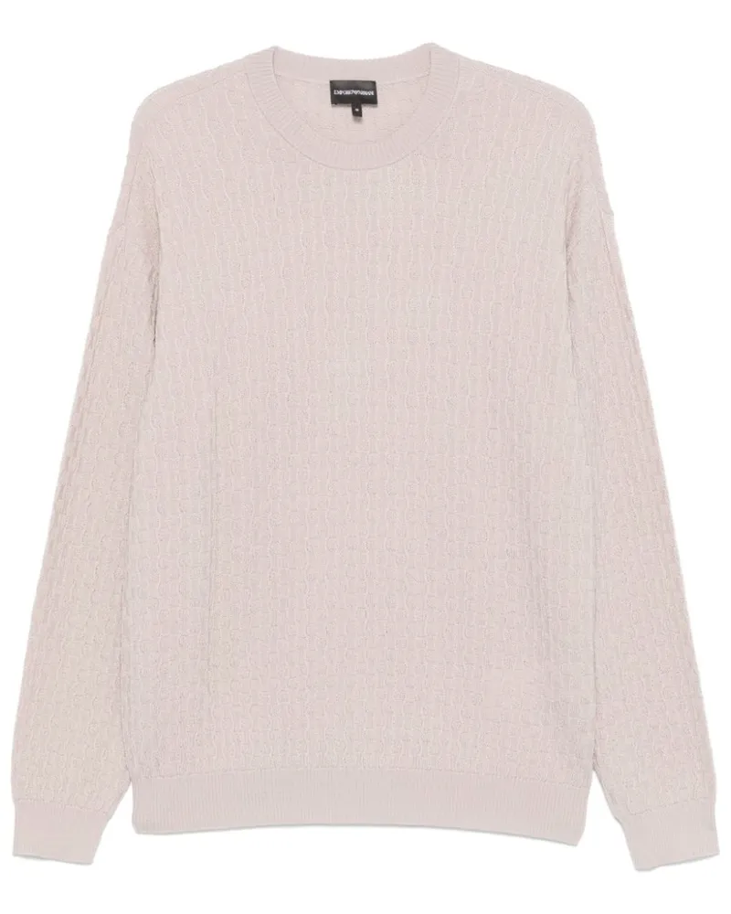 Emporio Armani Pullover aus 3D-Strick - Nude Nude