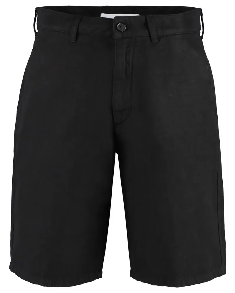 Department 5 Bermudas mit Logo-Patch - Schwarz Schwarz