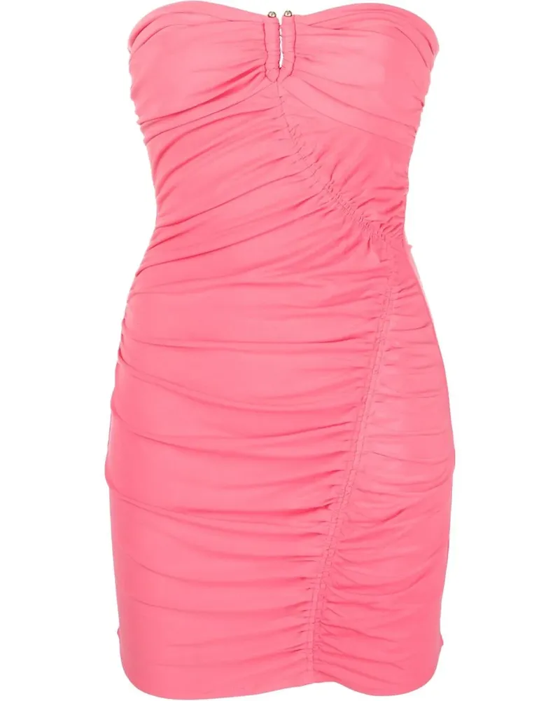 Self-Portrait Gerafftes Kleid - Rosa Rosa