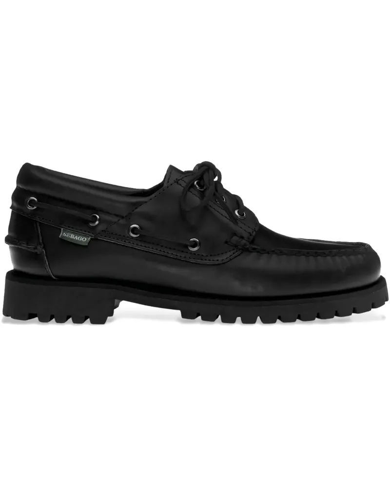 Sebago acadia waxy loafers - Schwarz Schwarz