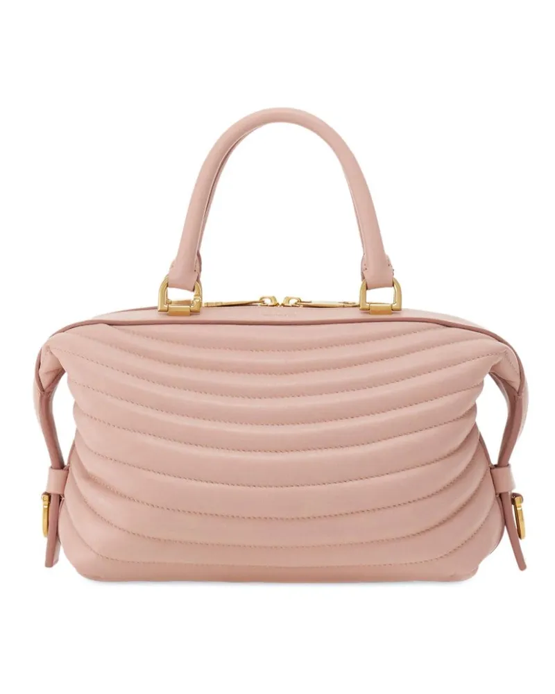 Ferragamo Gesteppte Bowling Tote Bag - Rosa Rosa