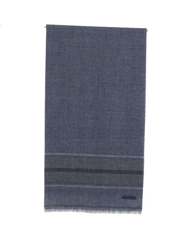 Ermenegildo Zegna striped scarf - Blau Blau