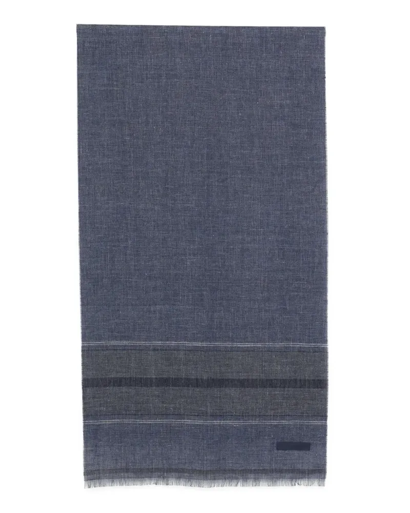 Ermenegildo Zegna striped scarf - Blau Blau