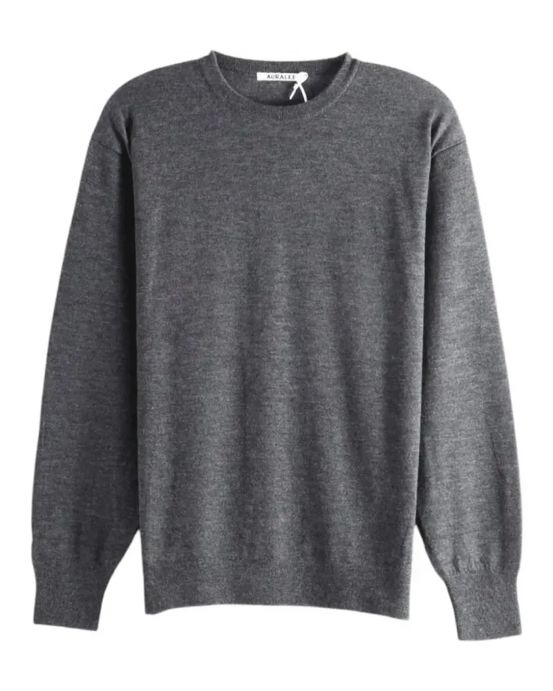 AURALEE crew-neck long-sleeve cashmere sweater - Grau Grau