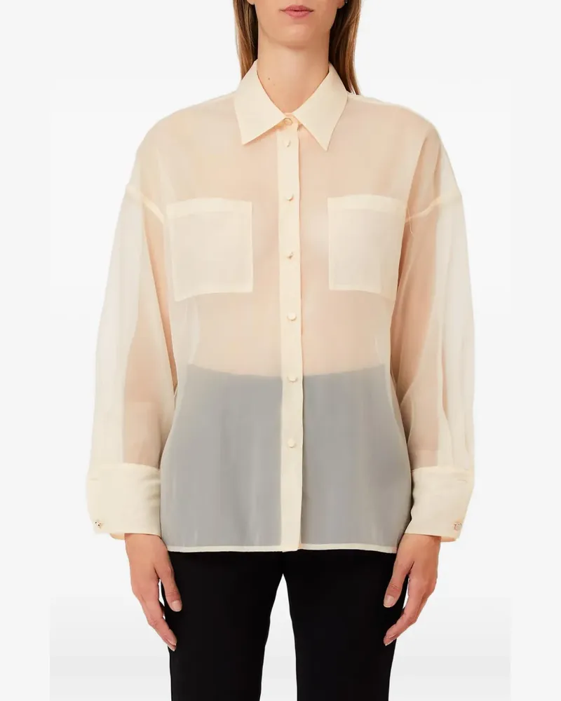 Liu Jo semi-sheer shirt - Gelb Gelb