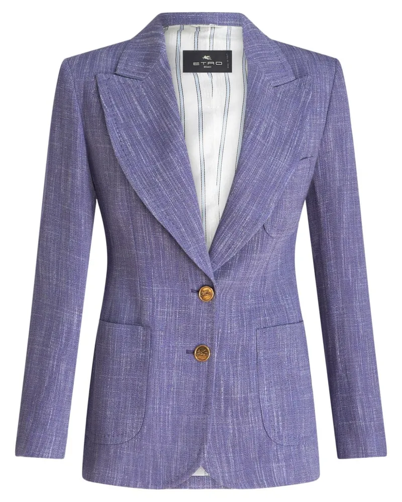 Etro Einreihiger Blazer - Violett Violett