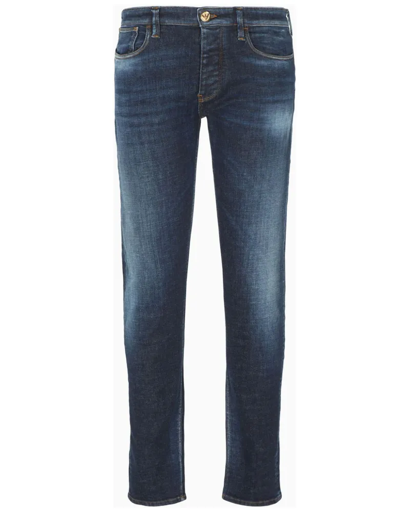 Emporio Armani J75 Slim-Fit-Jeans Blau