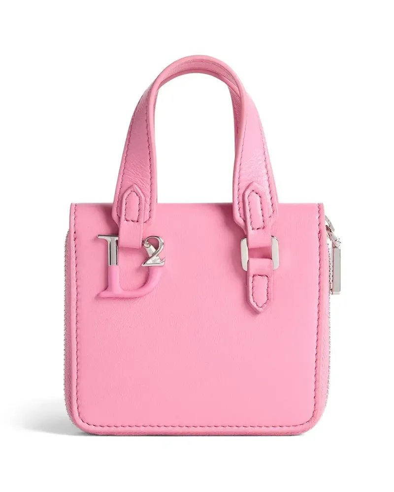 Dsquared2 Portemonnaie mit Logo-Schild - Rosa Rosa