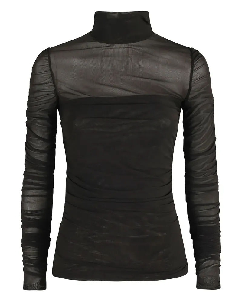 Federica Tosi T-Shirt mit Stehkragen - Braun Braun