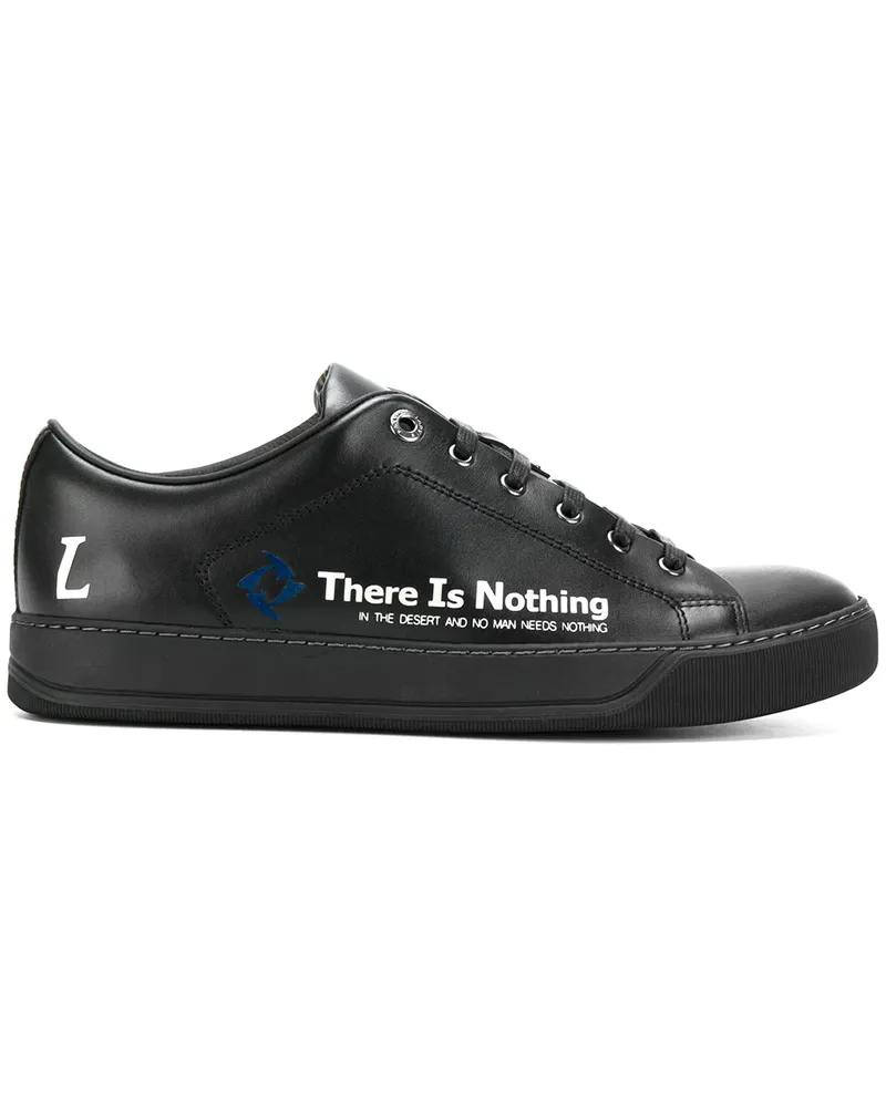 Lanvin Sneakers aus Leder - Schwarz Schwarz