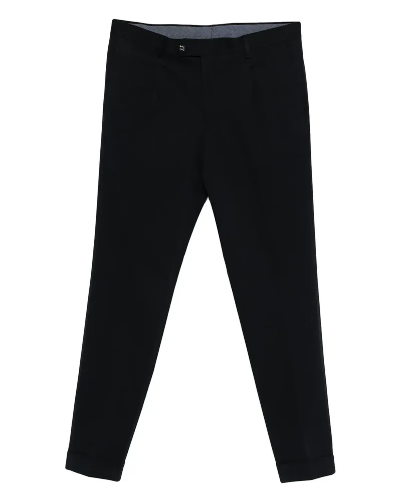 BARBA Hose mit Bundfalten - Blau Blau