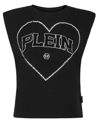 Philipp Plein Trägershirt mit Strass Schwarz