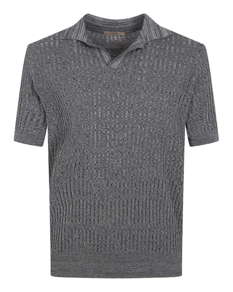 Nuur knitted T-shirt - Grau Grau