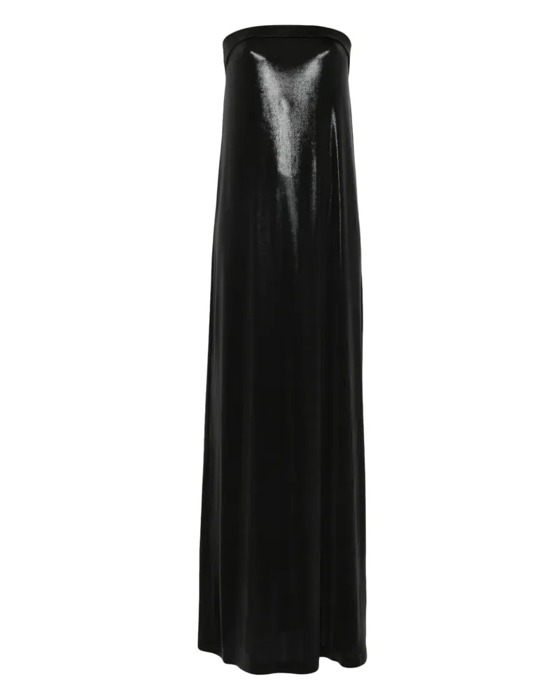 Norma Kamali Schulterfreies Maxikleid - Schwarz Schwarz