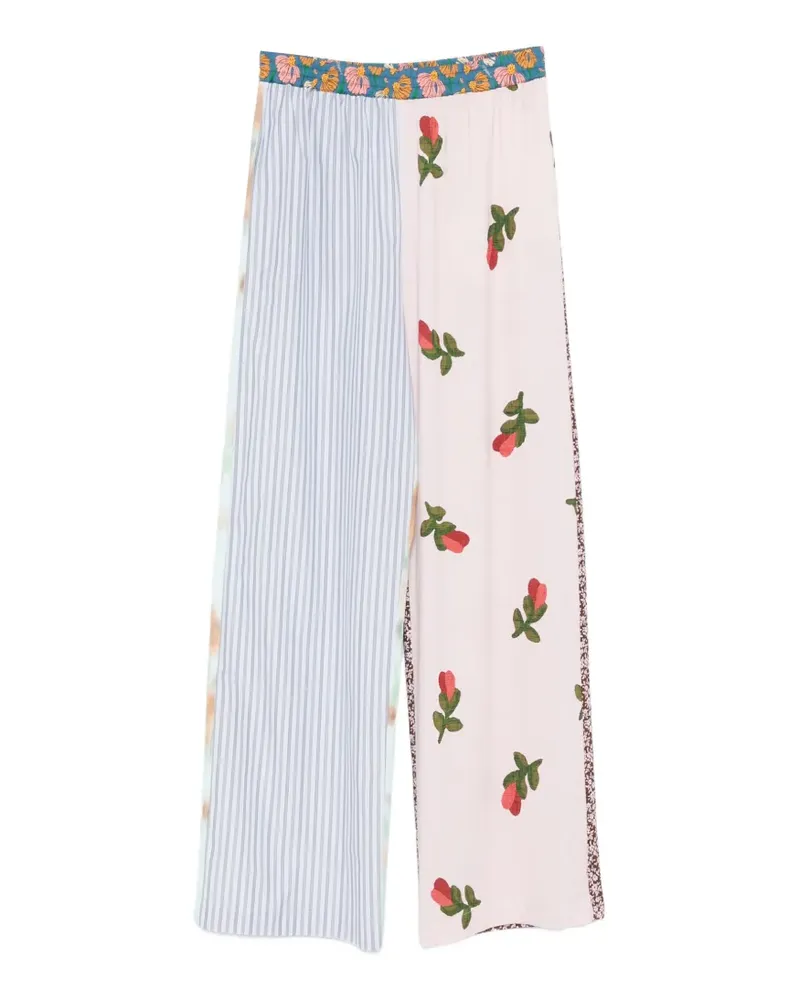 Moschino floral-print palazzo pants - Rosa Rosa