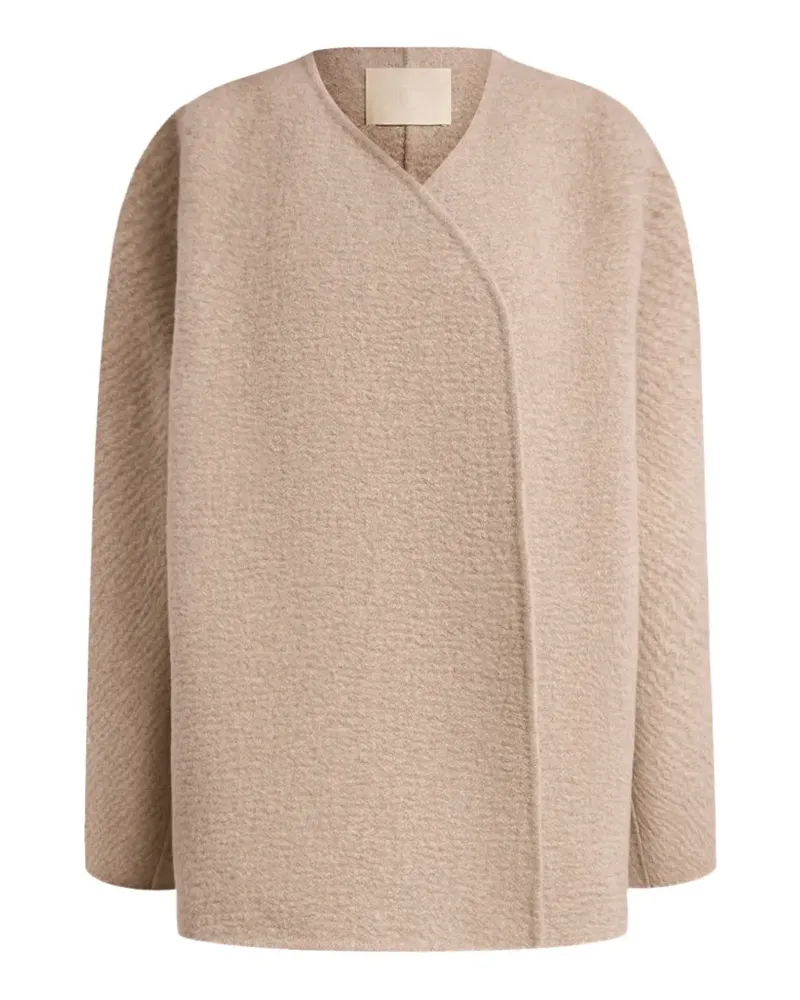 12 STOREEZ Ripple cashmere jacket - Nude Nude