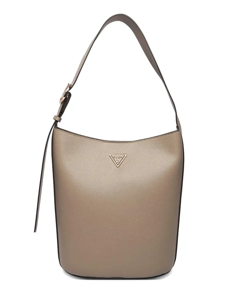 Guess Schultertasche mit Logo - Nude Nude