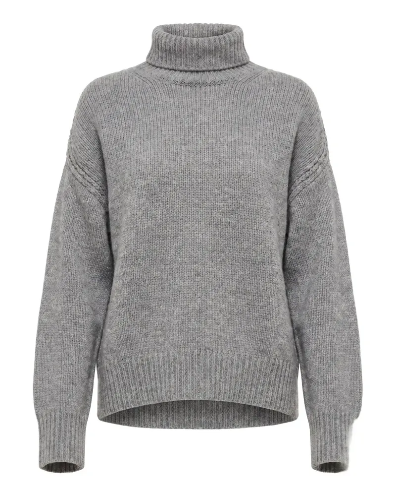 Sa Su Phi Rollkragenpullover mit Cut-Out - Grau Grau