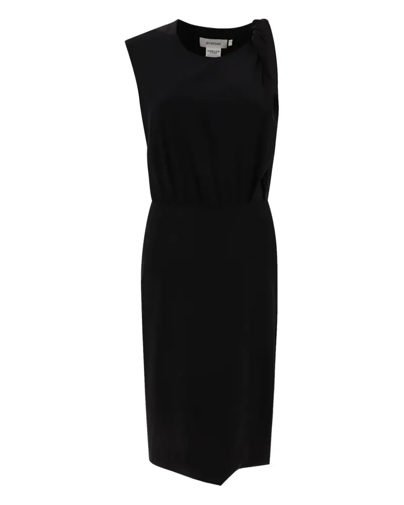SPORTMAX Ärmelloses Kleid mit verdrehtem Detail - Schwarz Schwarz