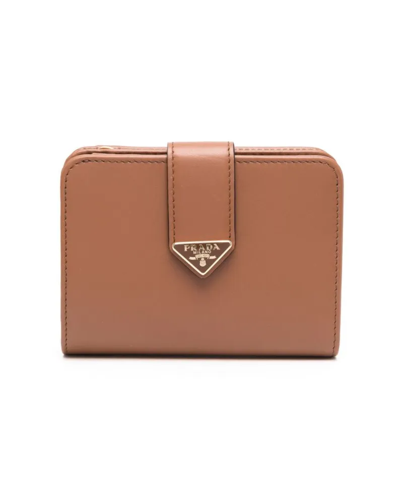 Prada Portemonnaie aus Saffiano-Leder - Braun Braun