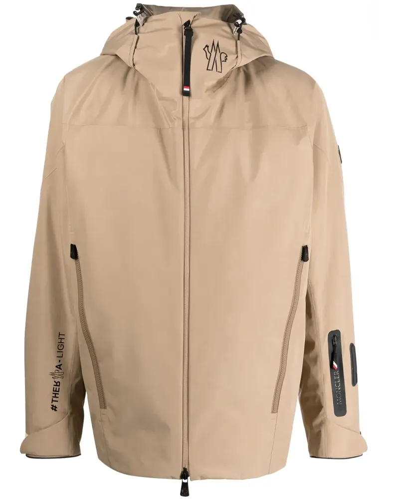 Moncler Gefütterte Montgirod Skijacke mit Kapuze - Nude Nude