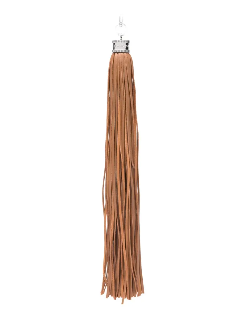 Alexander McQueen leather tassel charm - Braun Braun
