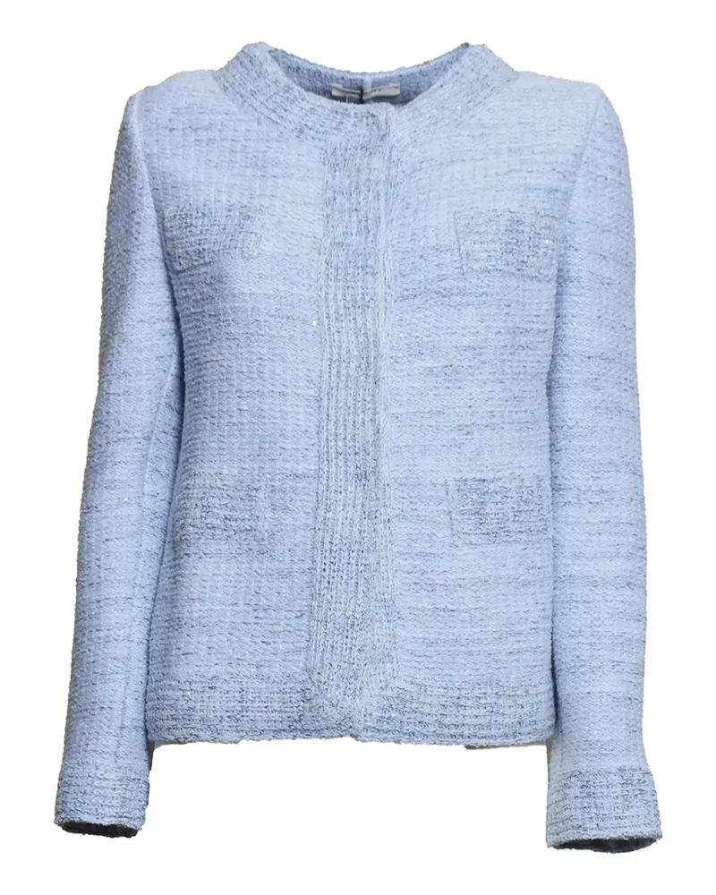 Charlott Verzierte Jacke - Blau Blau