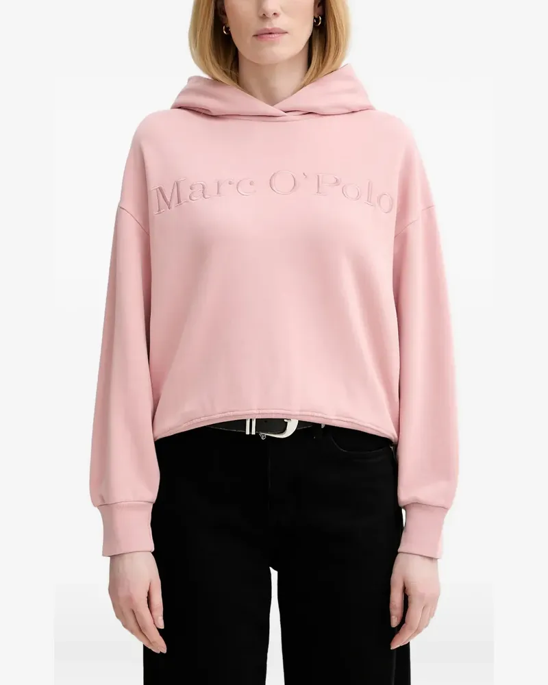 Marc O'Polo embroidered-logo hoodie - Rosa Rosa