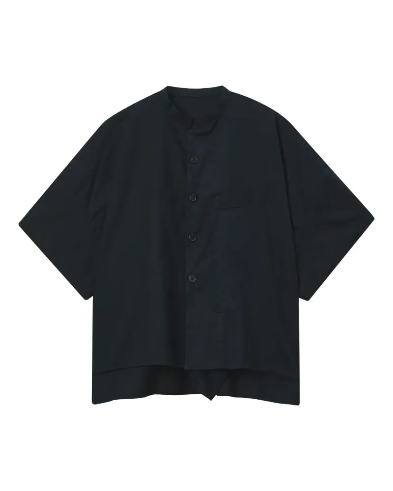 Yohji Yamamoto Klassisches Hemd - Schwarz Schwarz