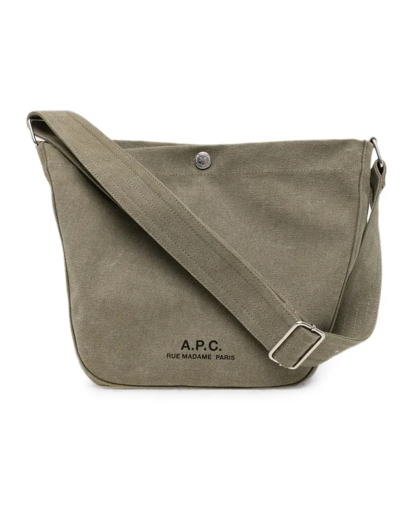 A.P.C. Kleine Journal Schultertasche - Grün Grün