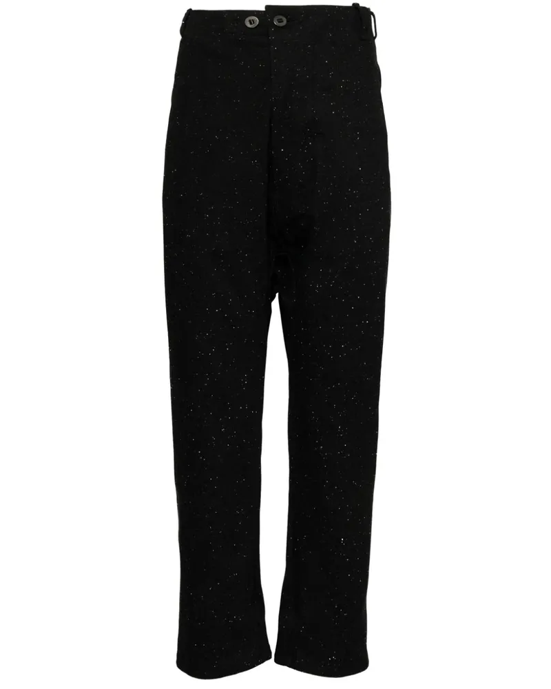 Boris Bidjan Saberi Gefärbte Baggy-Hose - Schwarz Schwarz