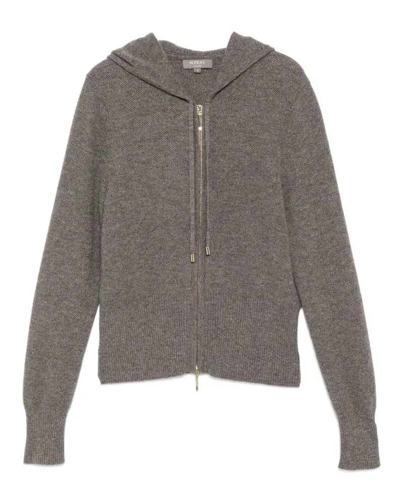 N.Peal Honeycomb Kapuzenjacke - Grau Grau
