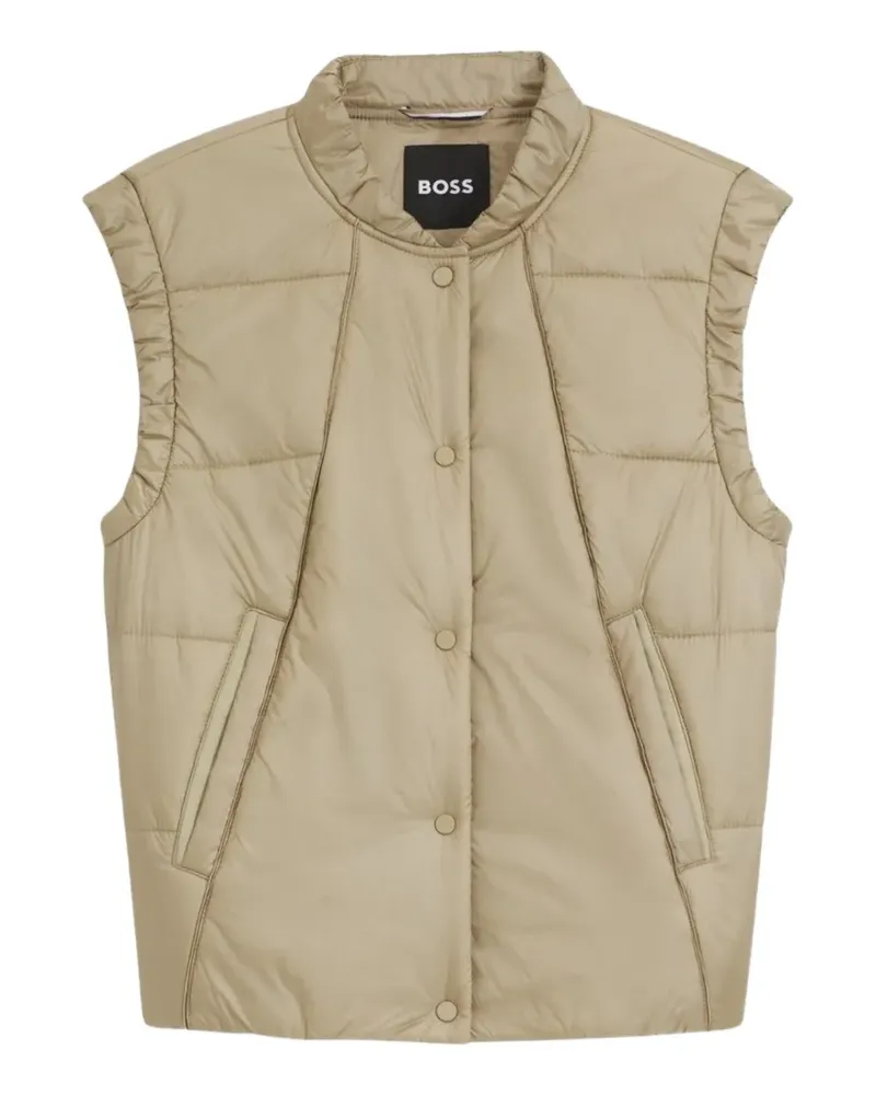 HUGO BOSS water-repellent quilted gilet - Nude Nude