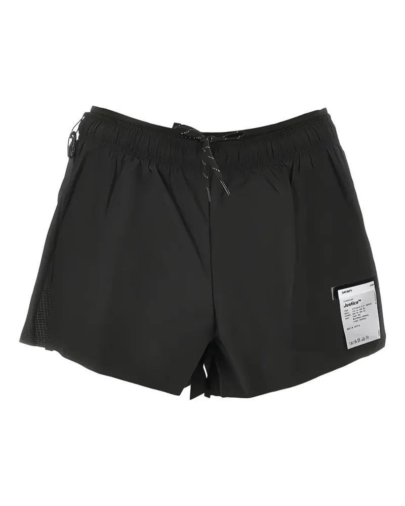 Satisfy drawstring mini shorts - Schwarz Schwarz
